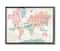 Stupell Industries Adventure Awaits Phrase Macrame Pattern World Map in Black Frame Wall Art